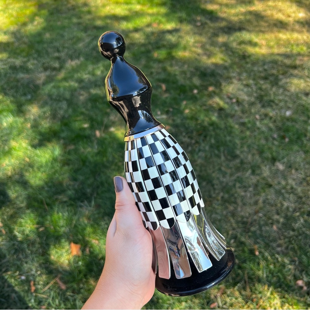 2017 PAV Design Trisha Decorative Teaspoons & Wine Opener Checkerboard 10"